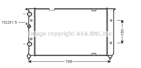 Radiator, engine cooling (VNA2103)