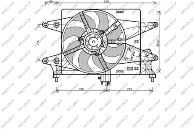 Fan, engine cooling (FT909F002)