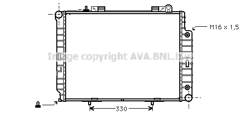 Radiator, engine cooling (MS2209)