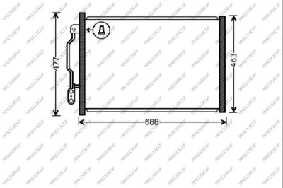 Condenser, air conditioning (ME526C003)