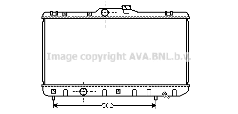Radiator, engine cooling (TO2188)