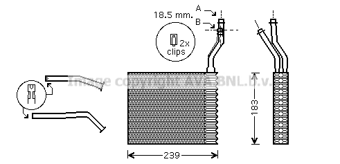 Heat Exchanger, interior heating (FDA6364)