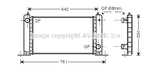 Radiator, engine cooling (FT2251)