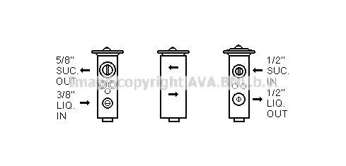 Expansion Valve, air conditioning (CS1018)