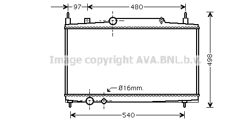 Radiator, engine cooling (PEA2230)