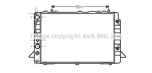 Radiator, engine cooling (AI2093)