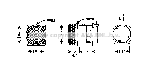 Compressor, air conditioning (ALK113)