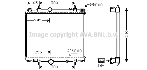 Radiator, engine cooling (PEA2274)