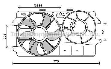 Fan, engine cooling (FD7591)