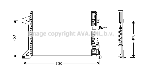 Condenser, air conditioning (IV5034)
