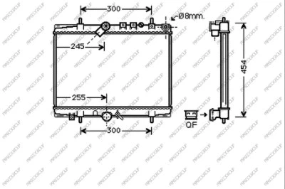 Radiator, engine cooling (CI520R003)