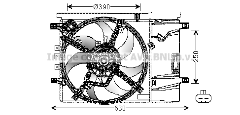 Fan, engine cooling (OL7539)