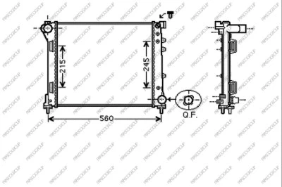 Radiator, engine cooling (FT124R002)