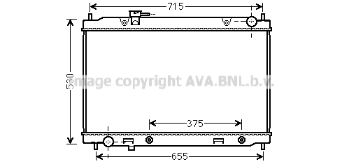 Radiator, engine cooling (DN2396)