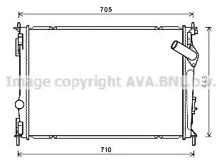 Radiator, engine cooling (DNA2419)