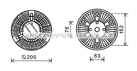 Clutch, radiator fan (MNC067)