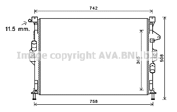 Radiator, engine cooling (FD2581)