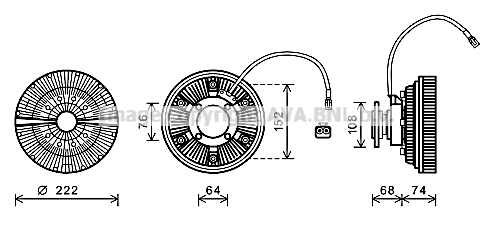Clutch, radiator fan (MNC071)