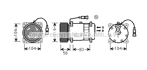 Compressor, air conditioning (DFK038)