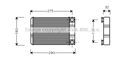 Heat Exchanger, interior heating (MS6312)