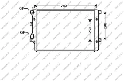 Radiator, engine cooling (AD202R004)