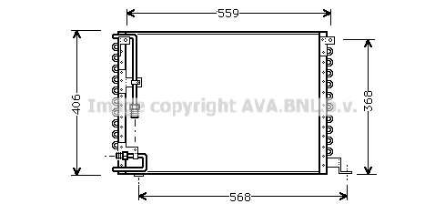 Condenser, air conditioning (VO5073)