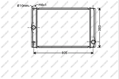 Radiator, engine cooling (TY090R006)