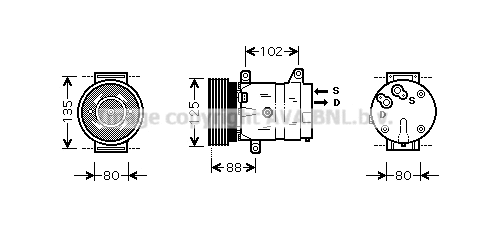 Compressor, air conditioning (RTK367)