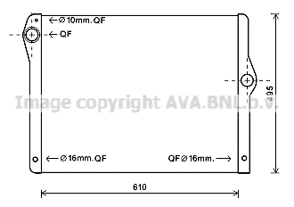 Radiator, engine cooling (BW2430)
