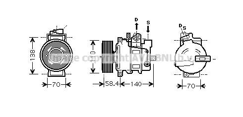 Compressor, air conditioning (AIK274)