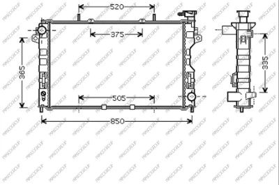 Radiator, engine cooling (DG005R003)