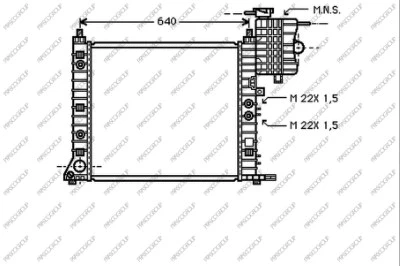 Radiator, engine cooling (ME907R004)