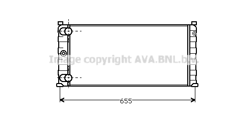 Radiator, engine cooling (FT2067)