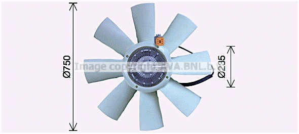 Fan, engine cooling (SCF070)