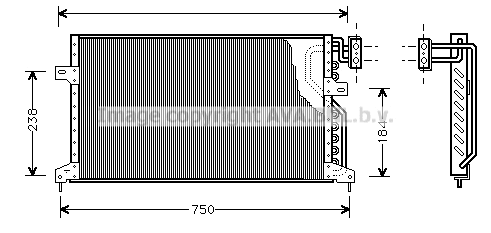 Condenser, air conditioning (CR5020)