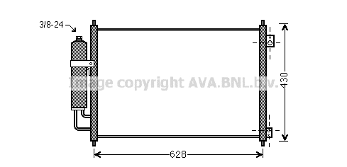 Condenser, air conditioning (DN5328D)