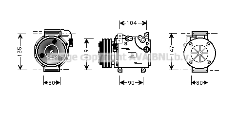 Compressor, air conditioning (MTAK020)