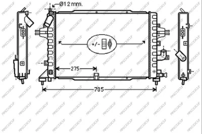 Radiator, engine cooling (OP410R006)