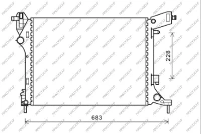 Radiator, engine cooling (FT040R001)