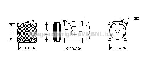 Compressor, air conditioning (PEK225)