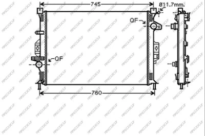 Radiator, engine cooling (FD110R002)