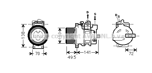 Compressor, air conditioning (MSK476)