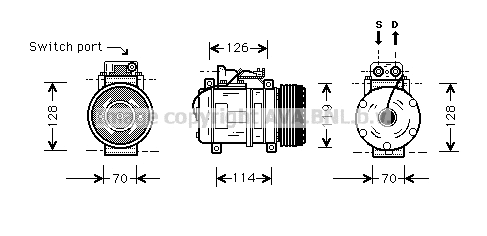 Compressor, air conditioning (MSK273)