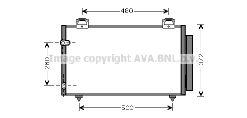 Condenser, air conditioning (TO5411D)