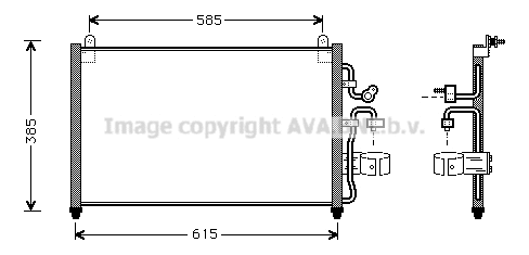 Condenser, air conditioning (DW5013)