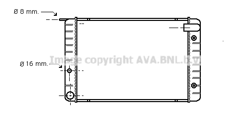 Radiator, engine cooling (VO2010)