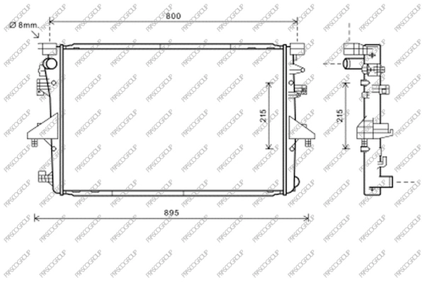 Radiator, engine cooling (VG919R001)