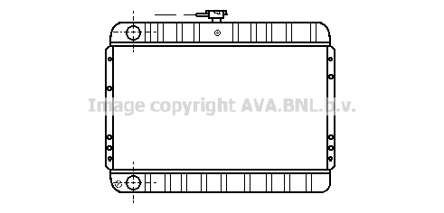 Radiator, engine cooling (DN2091)