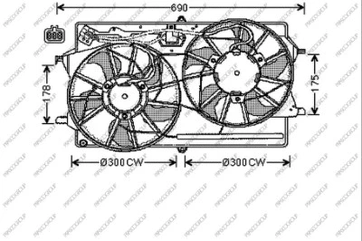 Fan, engine cooling (FD420F007)