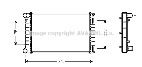 Radiator, engine cooling (FTA2210)